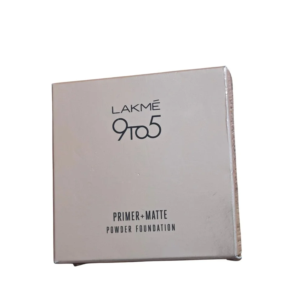 Lakme 9to5 Primer + Matte Powder Foundation 01 Ivory Cream 9g Compact NIB